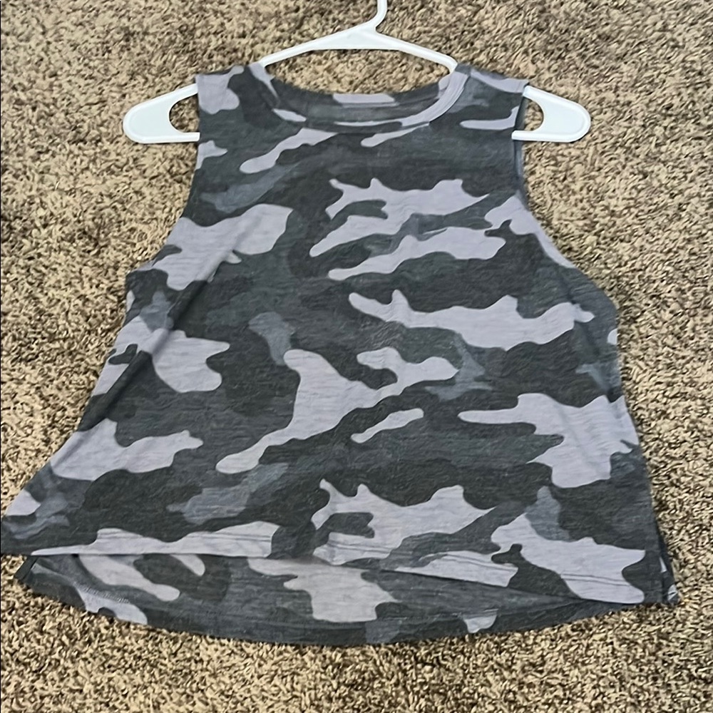 Camouflage Sleeveless  Top